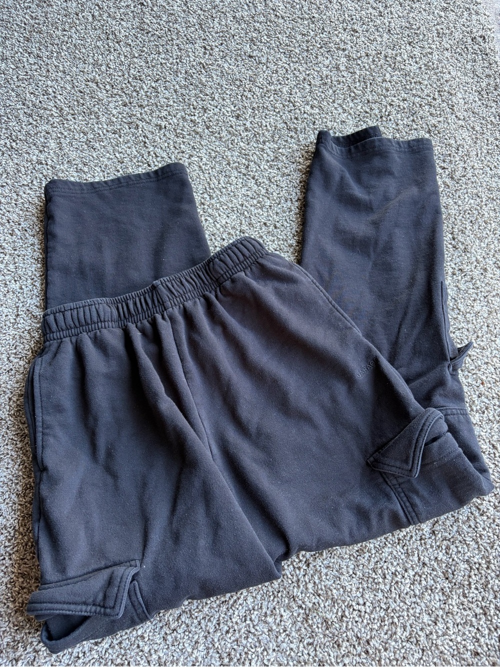 Garage black cargo sweatpants